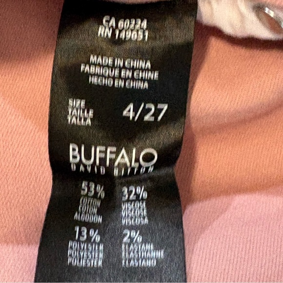 Buffalo David Bitton Aubrey Denim Stretch Mid Rise Pants - Picture 8 of 8